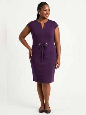 Size 14 Shelby & Palmer Purple Plum Shift Dress Plus size